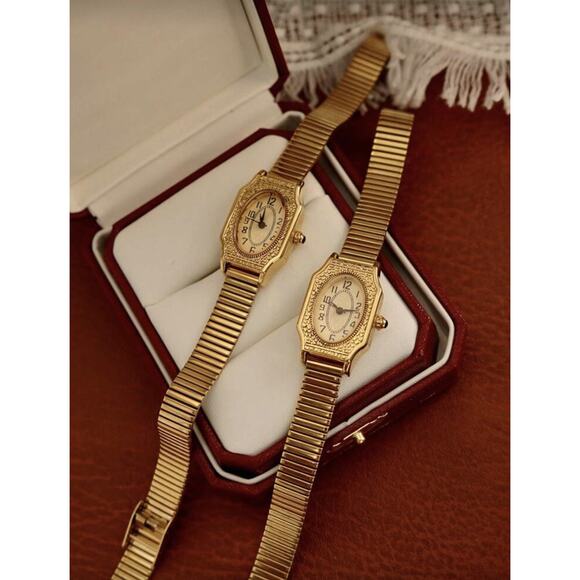 Gold French Vintage Style Unique Antique Women’s Wrist Watch Trendy Cute Gift main image 5
